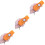 3Pcs Home Use Orange with Key Chain Flying Launcher 4