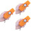 3Pcs Home Use Orange with Key Chain Flying Launcher 5