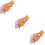 3Pcs Home Use Orange with Key Chain Flying Launcher 8