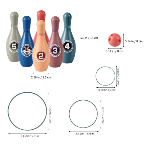 4Sets Duurzame Bowling Set Voor Peuters Met Verstelbare Spellen 1