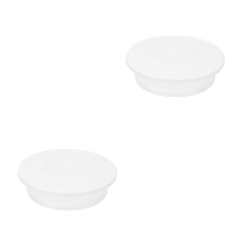 2St Wit Cake Decoratietafel Rotatieplatform Hygienisch PP