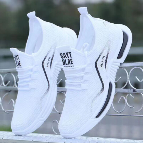 (White, 41) Breathable Mesh Sneakers for All Seasons