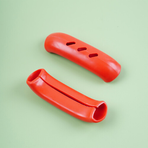 (red) 2 Pcs Non-Slip Silicone Pan Handle Holders 1