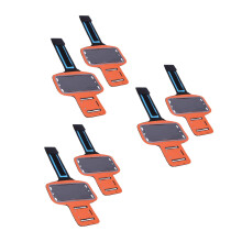6Pièces Brassard Fitness Orange Ajustable Pour Course Randonnée