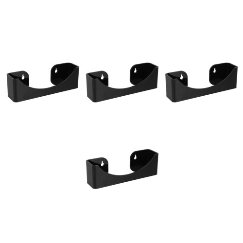 4Pcs Black Acrylic Hat Rack Stand Space-Saving Wall Organizer for Caps