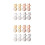 16Pièces Supports Boucles D'oreilles Silicone Colorés Antichute Secure 1