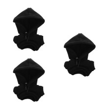 3St Zwarte Stoffen Hoodie Voor En Modieus Accessoire
