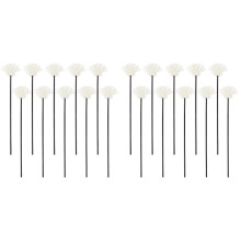 20Pcs Black Polyester Aroma Diffuser Sticks with Flower for Home Decor
