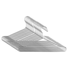 20Pcs Silver Mini Metal Wardrobe Hangers for Doll and Pet Clothes