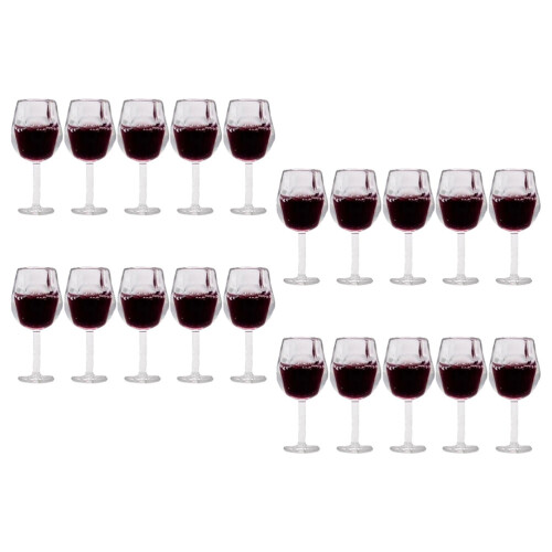 3 Pack Small Cups Mini Decorative Miniature Goblet Craft Glasses 1