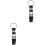 2Pièces Nylon Renforcée Ceinture Fixe Voyageur Noir 4