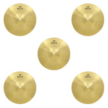 5Pièces Cymbales Pour Batterie Jazz En Métal Conception Robuste