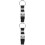 2Pièces Nylon Renforcée Ceinture Fixe Voyageur Noir 6