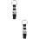 2Pièces Nylon Renforcée Ceinture Fixe Voyageur Noir 8