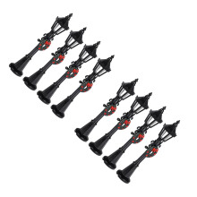 8 Pcs Miniature Doll House Street Lamp Decor Models