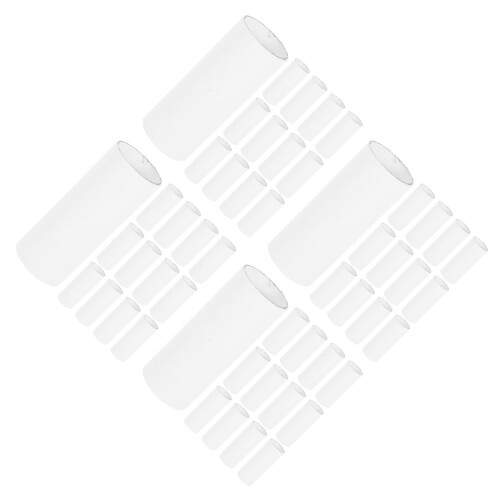 80Pcs White Paper Tubes for Kindergarten Art and Craft Projects