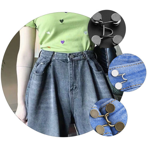 8Ensembles Boucles De Ceinture Jeans Accessoires Couleurs Variées 1