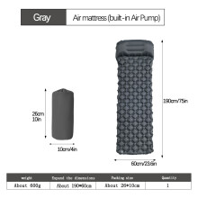 (Gray) Lightweight Camping Sleeping Pad with Bag