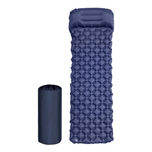(Navy Blue) Lightweight Camping Sleeping Pad with Bag 2