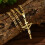 (Gold) Collier Croix Cuivre Homme 51cm 6