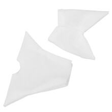 Witte Elastische Lage Kraag Herfstshirt Poppenkleding Polyester