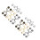 8Ensembles Boucles De Ceinture Jeans Accessoires Couleurs Variées 8