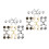 8Ensembles Boucles De Ceinture Jeans Accessoires Couleurs Variées 9