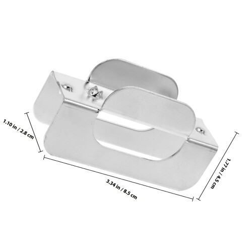 10 Pcs Hardware Accessories Slot Bracket High-Value Lip Gloss Silver 1