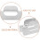 10 Pcs Hardware Accessories Slot Bracket High-Value Lip Gloss Silver 8