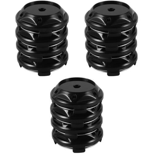 12St ABS Wieldop Voor Auto Velg Zwart Solide Design