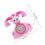 Téléphone Enfant Plastique Rose Rétro Multifonction 2