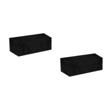 2Pièces Protège Coffre Noir Anti-Uv 210D Oxford