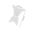 Witte Elastische Lage Kraag Herfstshirt Poppenkleding Polyester 2