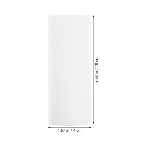 80Pcs White Paper Tubes for Kindergarten Art and Craft Projects 1