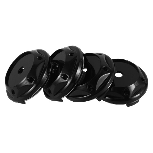 12St ABS Wieldop Voor Auto Velg Zwart Solide Design 2