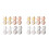 16Pièces Supports Boucles D'oreilles Silicone Colorés Antichute Secure 4