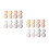 16Pièces Supports Boucles D'oreilles Silicone Colorés Antichute Secure 5