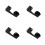 4Pcs Black Acrylic Hat Rack Stand Space-Saving Wall Organizer for Caps 5