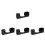 4Pcs Black Acrylic Hat Rack Stand Space-Saving Wall Organizer for Caps 6