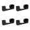 4Pcs Black Acrylic Hat Rack Stand Space-Saving Wall Organizer for Caps 7