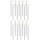 20Pcs Black Polyester Aroma Diffuser Sticks with Flower for Home Decor 5