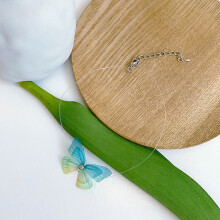 (4) Butterfly Necklace for Women, Hypoallergenic Jewelry