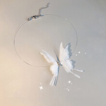 (2) Butterfly Necklace for Women, Hypoallergenic Jewelry