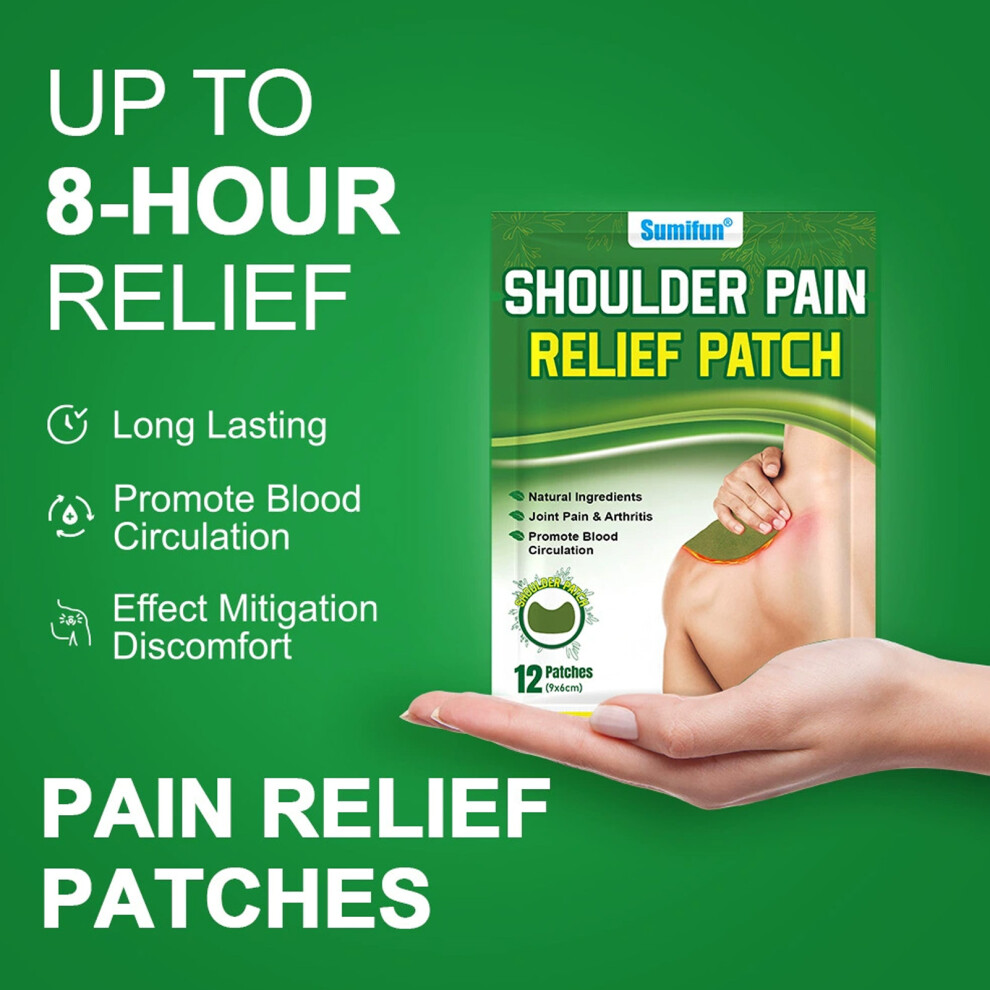 Reach-Tools 12Pcs Herbal Shoulder Patches For Muscle Soreness