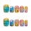(M) Rainbow Gradient False Nails with Star Glitter, 10Pcs 3