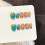 (M) Rainbow Gradient False Nails with Star Glitter, 10Pcs 4