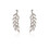 (Silver) Leaf Stud Earrings - Alloy Birthday & Anniversary Gift 1
