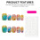 (M) Rainbow Gradient False Nails with Star Glitter, 10Pcs 8