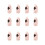 (Section 1) Star Pink Square Fake Nails - 50 Char 6