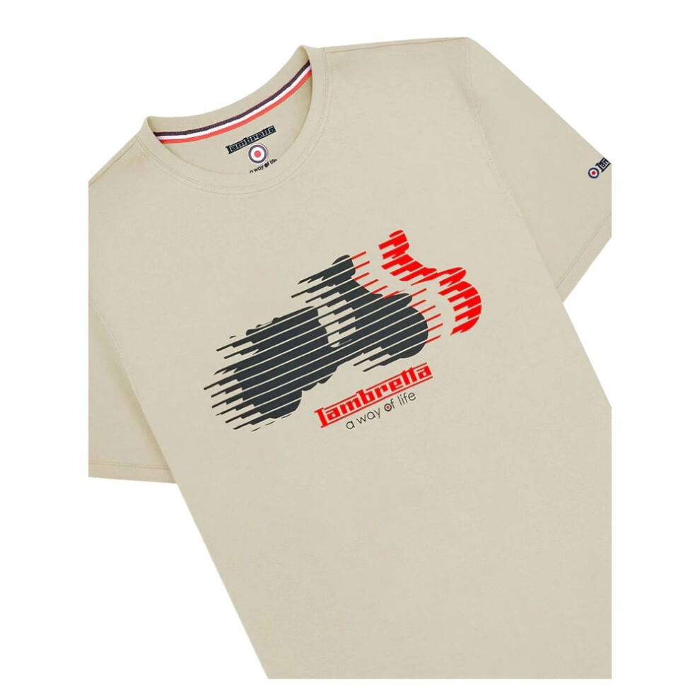 Lambretta (4Xl, Tofu) Mens Scooter Blur T-Shirt